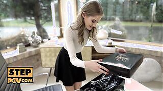 itsPOV - Stepsis breaks inside new rubber gear with Hottie sex